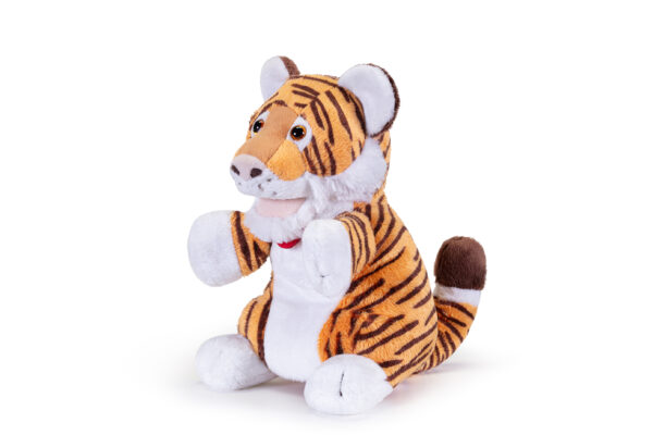 marionetta peluche tigre animale esotico